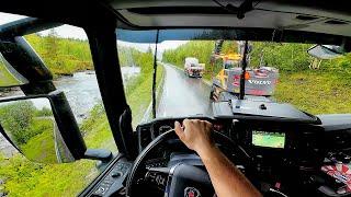 POV Driving Scania 530S V8 - Fv812, Fv813 Norway