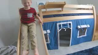 Maxtrix Kids Furniture | Maverick's Loft Bed with Slide