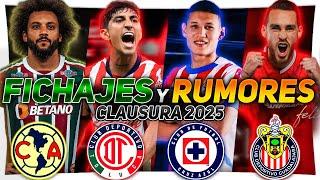 ¡PRIMEROS MOVIMIENTOS CONFIRMADOS! ¡MARCELO al AME! ¡CHIVAS va por ANGULO! RUMORES del CLAUSURA 2025