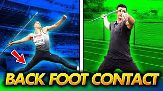 Javelin throw: How to use your back leg during the throw