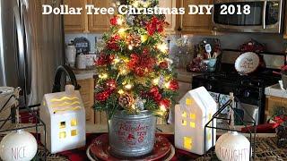 DollarTree  Christmas Tree Tutorial Tree with lights and completely decorated for under $20