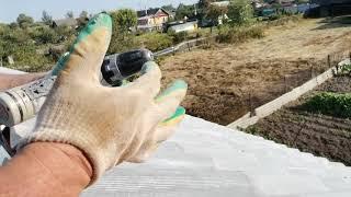 Правильный монтаж шиферных листов под черепицу!