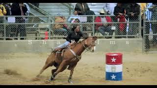 Black Cowgirl Barrel Racing at the Black Cowboy and Cowgirl Association rodeo in Humble, Texas