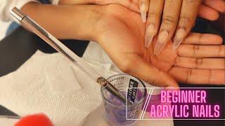 DOING ACRYLIC NAILS FOR THE FIRST TIME