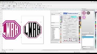 Creating Monogram Designs with the TRW Design Wizard 3.12 Software for CorelDRAW