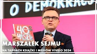 Marszałek Sejmu na Targach Książki i Mediów VIVELO 2024