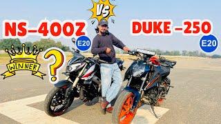 Duke 250 gen 3 VS ns 400z 2024 full comparison, price, suspension, breaks , power, seat | #duke250