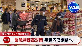【独自】買い物ポイント還元策を検討　緊急物価高対策 与党内で調整へ【WBS】