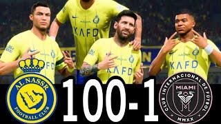 FC 24 -MESSI RONALDO NEYMAR & MBAPPE | ALL STARS | Al NASSR 40-0 INTER MIAMI