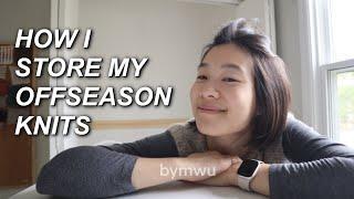 prepping my (winter) knits for summer~ the storage process & chaotic vlogging || Bymwu