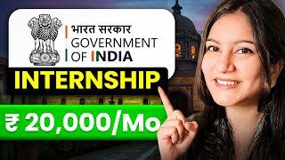 Earn 20k/month as a Student  Government of India Internship 2024