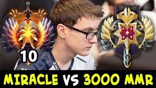 When TOP-10 meets 3000 MMR — MIRACLE vs Legend Rank