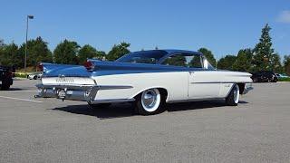 1959 Oldsmobile Olds Super 88 Holiday Coupe White Blue Engine Sound My Car Story with Lou Costabile