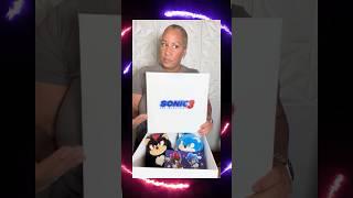 SONIC 3: Unboxing some movie swag. The slippers are hilarious  #sonic