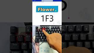 Just a Shortcut... and Boom! A Flower in Word?  Yes, It Works! #keyboard #office #word #tricks #tip