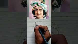 Krishna drawing very easy steps (@kalakritikibaatRamanArt ) #shorts #art #krishna #viral