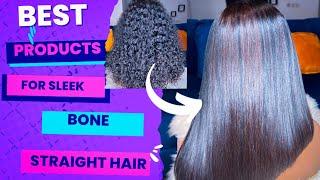 Best products for a Bone Straight Hair Look