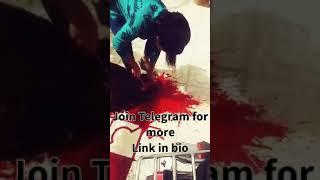 Woman slaughtering goat for food at home | Woman Slaughtring goat for meal