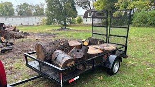 Gathering, splitting firewood… Life on Midwest Tool Review Estate…