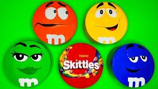 Satisfying Video | Relaxing Unboxing Rainbow M&M'S and Skittles Candy From Surprise Boxes ASMR