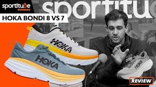 Hoka Bondi 8 vs 7 Comparison Shoe Review | Sportitude Running