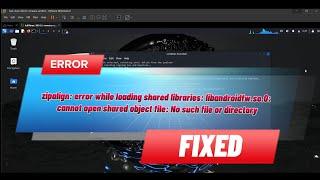 zipalign: error while loading shared libraries: libandroidfw.so.0: cannot open shared object file