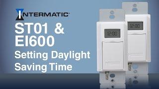 Setting Daylight Saving Time ST01/EI600 Programmable Timer