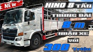 Xe Tải Hino 8 Tấn Thùng Mui Bạt Nhôm Dài 8m | Giá Xe Hino 8 Tấn Thùng Mui Bạt | Thiết Kế Mới 2024