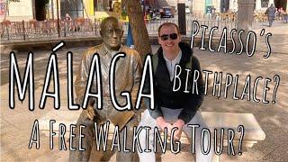 Málaga, Spain TRAVEL VLOG! FREE walking tour of the city! Pablo Picasso’s birthplace! 48 hrs - Pt. 2