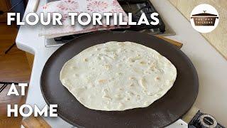 Extra Large Flour Tortillas from scratch | Burrito sized tortillas for wraps