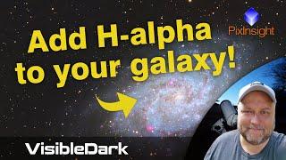 Add H-alpha to a galaxy using PixInsight (and a mask trick!)