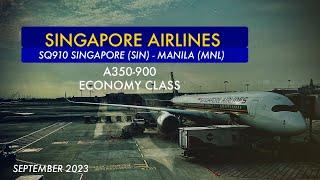 Singapore Airlines: Redemption on service! | SQ910 Singapore - Manila | Economy Class | Trip Report