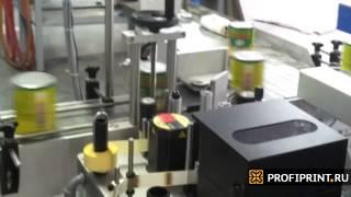 Процесс печати и нанесения этикетки со штрих-кодом с помощью аппликатора EME 4-120