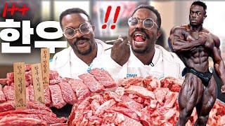 Classic Physique Ruff Diesel First Try Korean Beef BBQ | Hanwoo Mukbang