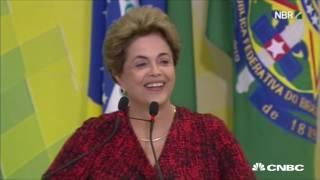 Brazil's President Dilma suspended after impeachment vote