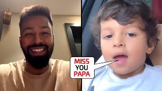 Hardik Pandya started crying while talking with Son Agastya in call after divorce with wife Natasa