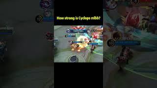 How strong is Cyclops mlbb #shorts #mlbb #cyclops