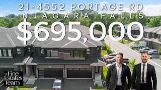 BRAND NEW NIAGARA FALLS TOWNHOME: 21-4552 Portage Road | FOR SALE