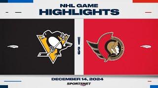 NHL Highlights | Penguins vs. Senators - December 14, 2024