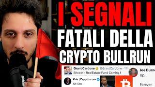 WARNING! (QUESTO SEGNALE VI SALVERA' !) CRYPTO BULL RUN DANGER️