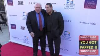 GW Bailey and Raymond Cruz arriving to the Covenant House Of California's Annual Fundraising Gala