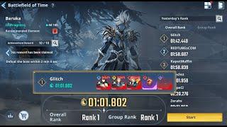 Solo Leveling: Arise | Baruka (1:01.802) | Orb of Avarice | Battlefield of Time Season 4 #1