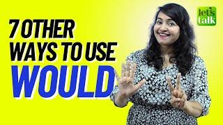 All Uses Of Modal Verb 'WOULD' | English Grammar Practice | #letstalk #grammar #modalverbs