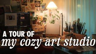 An *honest* art studio tour (aka it's a messy desk in my living room)