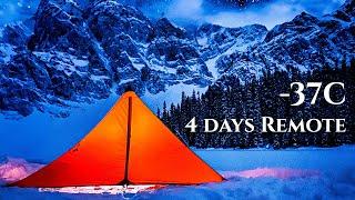 41 KM Winter Camping Slog Through The Rockies | I was so underprepared...