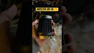 Yamaha MT-15 Airfilter Sound  || K&N Airfilter  || MTCrazyRider || #shortsfeed #youtubeshorts