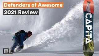 2021 CAPiTA Defenders of Awesome Snowboard Review | Curated