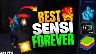 Best SENSI Settings Forever For No Recoil Headshot FPS Boost Free Fire PC | BlueStacks 5 | MSI 5