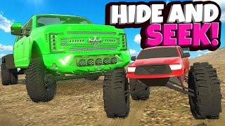 RC Car HIDE AND SEEK Against a Monster Truck in Snowrunner Mods!