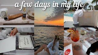 a few days vlog: work day, building my bridesmaid proposal boxes, prepping for the work week + more!